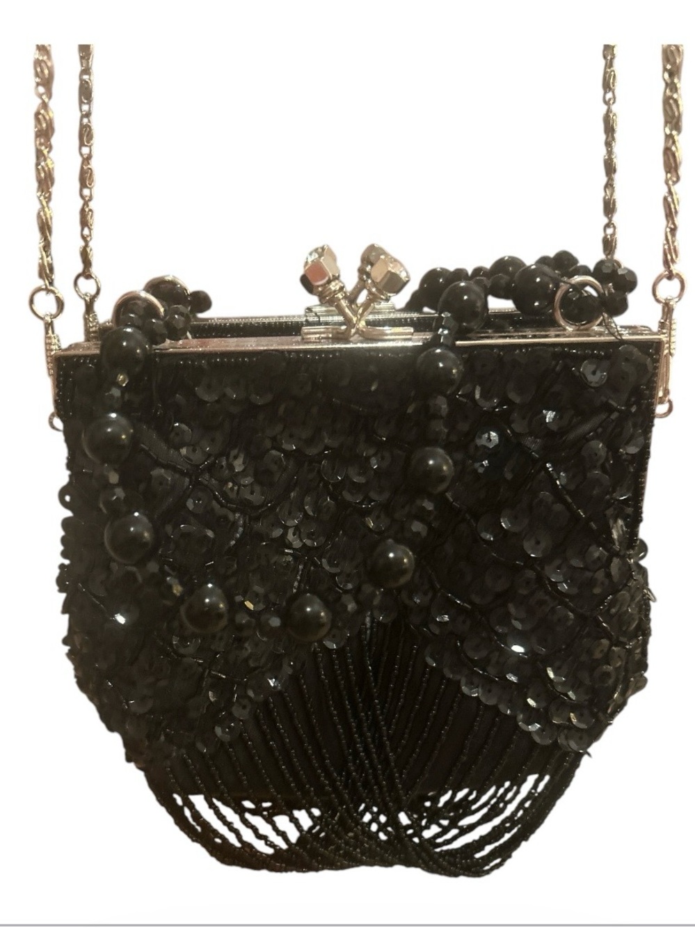 Beaded evening bag